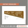 Editable Airplane Boarding Pass (Glitter Gold) 